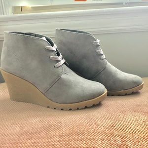 Wedge style booties